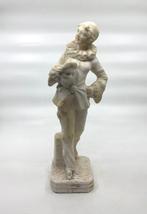 sculptuur, Colombine le clown - 35 cm - Albast, Antiek en Kunst, Antiek | Keramiek en Aardewerk