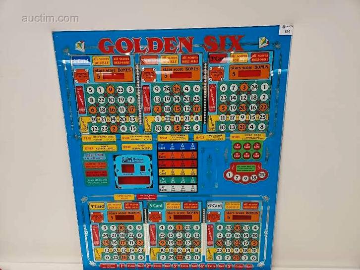Frontplaat bingo/gokautomaat Wimi Golden Six, Diversen, Overige Diversen, Ophalen