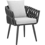 tectake Stoel Lugano in rope-design met aluminium frame - an, Tuin en Terras, Verzenden, Nieuw