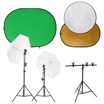 vidaXL Fotostudioset met lichtset, achtergrondscherm en, Verzenden