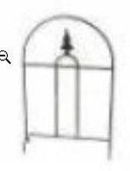 Metalen frame Zwaar Vensterbankguirlande raamscherm, Nieuw