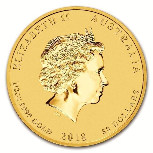 Australië. 50 Dollars 2018 1/2 oz $50 AUD Australian .9999, Postzegels en Munten, Edelmetalen en Baren