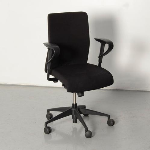 Girsberger bureaustoel, zwart, 2D armleggers, Maison & Meubles, Chaises de bureau, Enlèvement ou Envoi