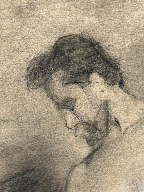 Romeo Bonomelli (1871-1953) - Uomo con lancia - NO RESERVE, Antiek en Kunst, Kunst | Schilderijen | Klassiek