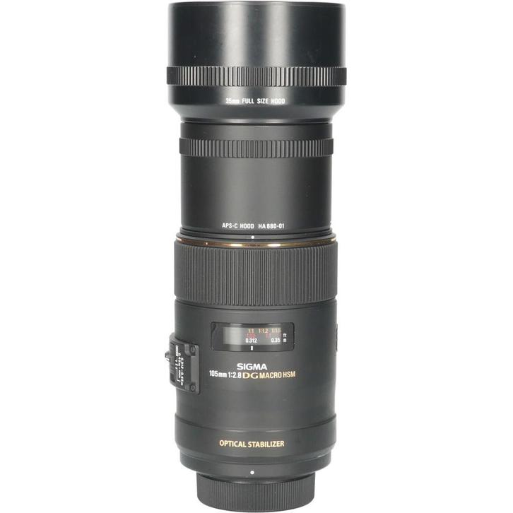 Sigma 105mm f/2.8 EX DG OS HSM Macro Nikon CM4671, Audio, Tv en Foto, Foto | Lenzen en Objectieven, Overige typen, Gebruikt, Zoom