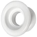 Ronde deurroosters Ø40mm - kunststof wit - set van 4 stuks, Verzenden, Nieuw