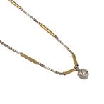 Collier avec pendentif - 18 carats Or blanc, Or jaune -