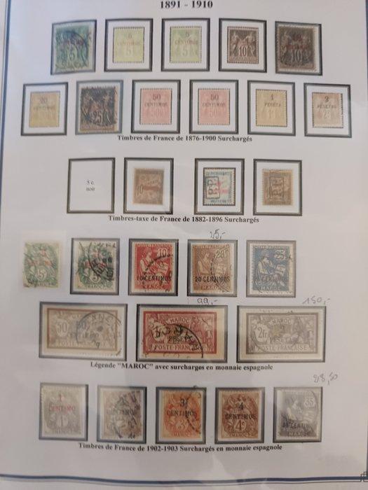 Marokko 1891/1954 - Zeer mooie collectie MAROC, weinig, Timbres & Monnaies, Timbres | Amérique