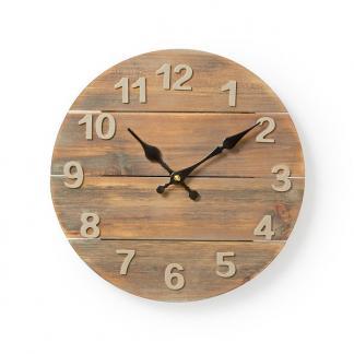Wandklok | Tessa | Nedis | Ø 30 cm (Hout), Huis en Inrichting, Woonaccessoires | Klokken, Verzenden