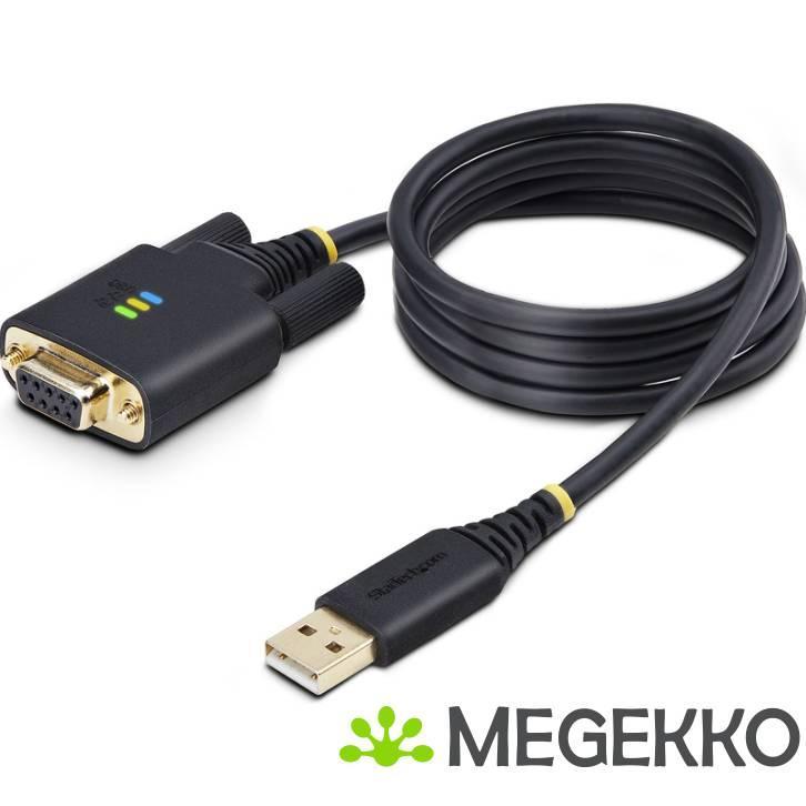 StarTech.com 1P3FFCNB-USB-SERIAL serile kabel Zwart 1 m USB, Computers en Software, Overige Computers en Software, Nieuw, Verzenden