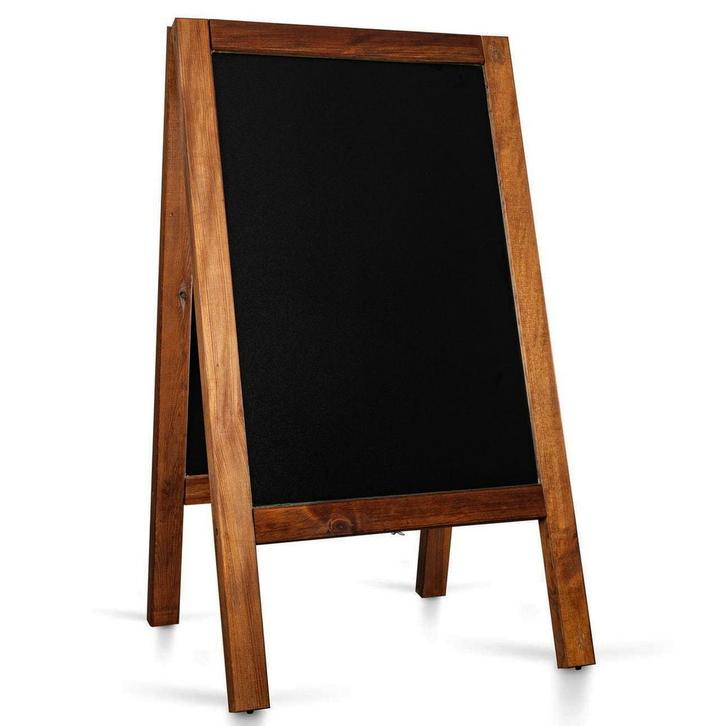 Krijtstoepbord | PRO | Hout | Bruin | Extra Zwaar +, Zakelijke goederen, Horeca | Keukenapparatuur, Nieuw in verpakking, Verzenden