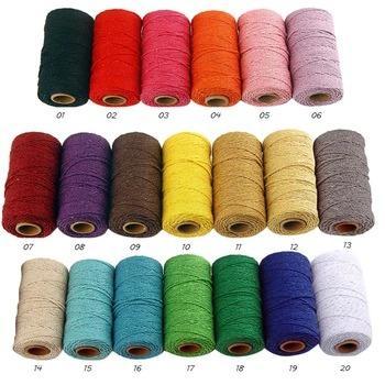 Macrame koord diverse kleuren 2 mm 100yard - caffee Macrame beschikbaar voor biedingen