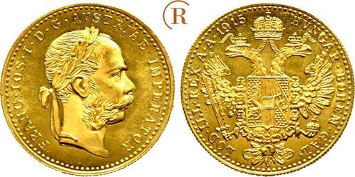 1 Dukat Wien goud 1915 Österreich: Franz Joseph I, 1848-1.., Postzegels en Munten, Munten en Bankbiljetten | Toebehoren, Verzenden
