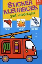 Sticker kleurboek met woordjes (blauwe omslag) 9789024370757, Boeken, Kinderboeken | Kleuters, Verzenden, Zo goed als nieuw