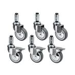 Wielenset | STANDARD LINE EVO | 6 Wielen (3 Geremd) Diamond, Verzenden, Nieuw in verpakking