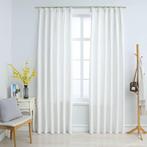 vidaXL Gordijnen verduisterend met haken 2 st 140x175 cm, Huis en Inrichting, Verzenden, Nieuw
