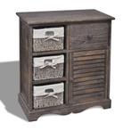 Houten Kast met Manden | Tweede Kansje | 40% Korting, Verzenden, Nieuw