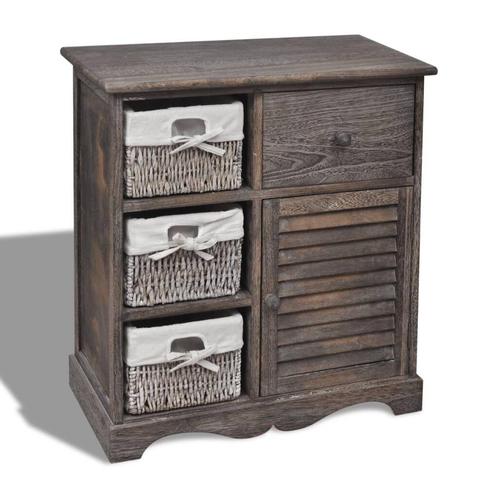 Houten Kast met Manden | Tweede Kansje | 40% Korting, Huis en Inrichting, Kasten | Overige, Nieuw, Verzenden