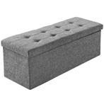 Plooibare zitkist met opbergruimte rechthoek 110x38x38cm - l