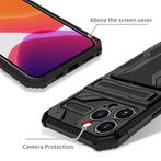 iPhone 12 Pro Max - Armor Card Slot Hoesje met Kickstand -, Telecommunicatie, Mobiele telefoons | Hoesjes en Screenprotectors | Apple iPhone