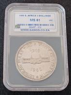 Zuid-Afrika. 5 Shilling 1960 Union 50th Elizabeth II 5S 50%