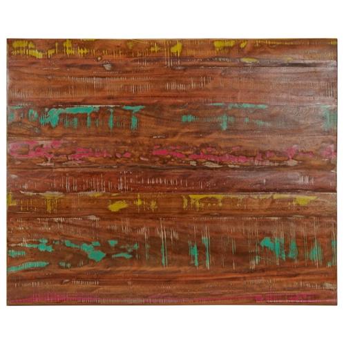 vidaXL Tafelblad rechthoekig 100x80x2,5 cm massief, Huis en Inrichting, Tafelonderdelen, Nieuw, Verzenden