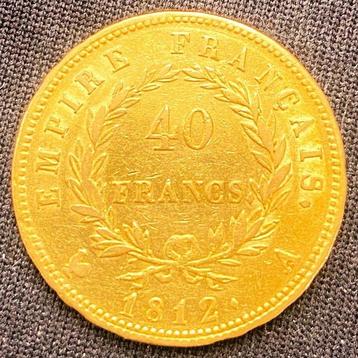 France. Napoléon I (1804-1814). 40 Francs 1812-A, Paris