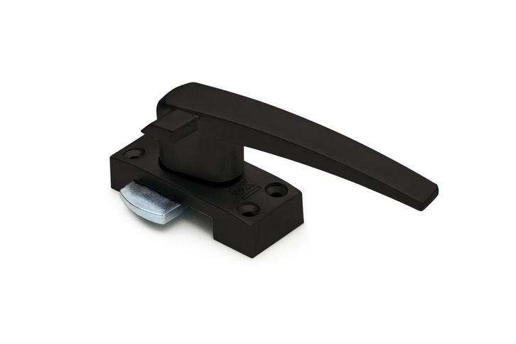 Raamsluiting zwart met ventilatie stand,  rechts, Doe-het-zelf en Bouw, Hang- en Sluitwerk, Schuif of Grendel, Nieuw, Overige materialen