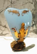 Tafellamp (2) - Messing - Abat Jour in glas