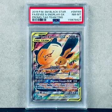 Pokémon Graded card - Eevee & Snorlax GX #SM169 - Pokémon -