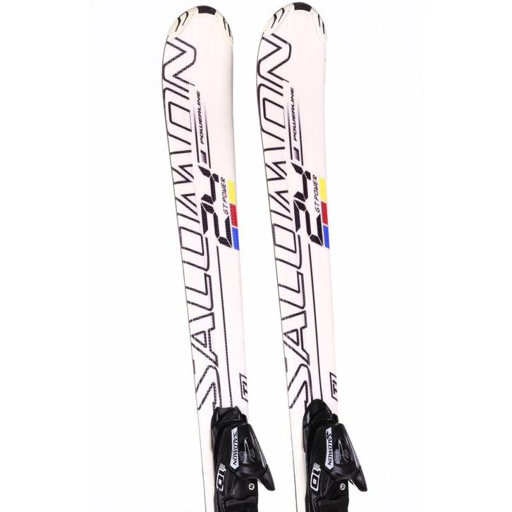 144 skis SALOMON 24 GT POWER + Salomon L10, Sport en Fitness, Skiën en Langlaufen, Verzenden