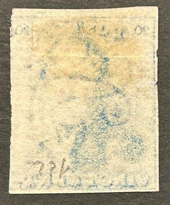 België 1849/1850 - Leopold I - Epaulet 2 - 20c Blauw met, Timbres & Monnaies, Timbres | Europe | Belgique