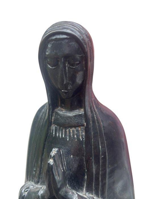 Beeld - Maria - 51 cm - Ebbenhout - First Half 20th century, Antiek en Kunst, Antiek | Boeken en Manuscripten