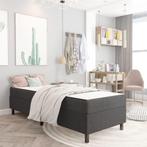 vidaXL Boxspring stof donkergrijs 90x200 cm, Huis en Inrichting, Slaapkamer | Bedden, Verzenden, Nieuw