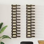 vidaXL Wijnrekken 2 st wandmontage voor 24 flessen ijzer wit, Verzenden, Nieuw