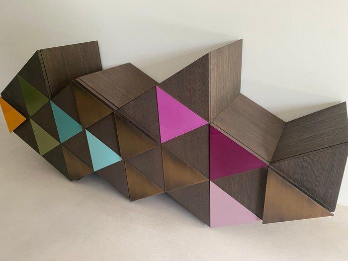 Emmemobili - Ferruccio Laviani - Kabinet - Eik - Arlequin, Antiek en Kunst, Kunst | Designobjecten