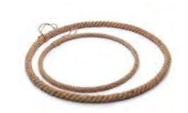 Actie krans ring omwikkeld met touw rope 25cm normale, Huis en Inrichting, Woonaccessoires | Kunstplanten en Kunstbloemen, Nieuw