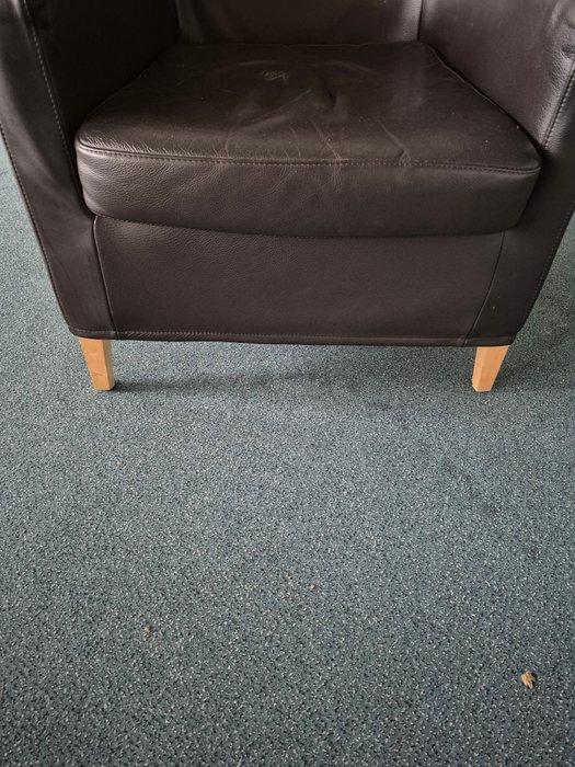 Stoel - Hout, Synthetisch leder - Moderne fauteuil, Antiek en Kunst, Curiosa en Brocante