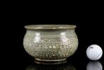 Koreaanse slip-inlegceladon Flowers-brandertje - zonder