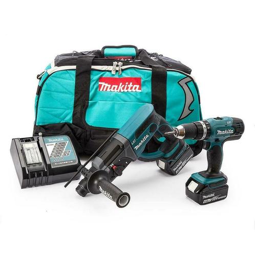 Makita DLX2025 18V Li-ion accu klopboor-/schroefmachine (DHP, Bricolage & Construction, Outillage | Foreuses