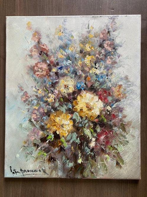 Peter Brouwer (1935-2010) - Bloemstilleven, Antiek en Kunst, Kunst | Schilderijen | Klassiek
