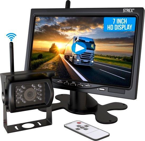 2dekans | Strex Achteruitrijcamera Set Draadloos - 7 Scherm, TV, Hi-fi & Vidéo, Caméscopes numériques, Enlèvement ou Envoi