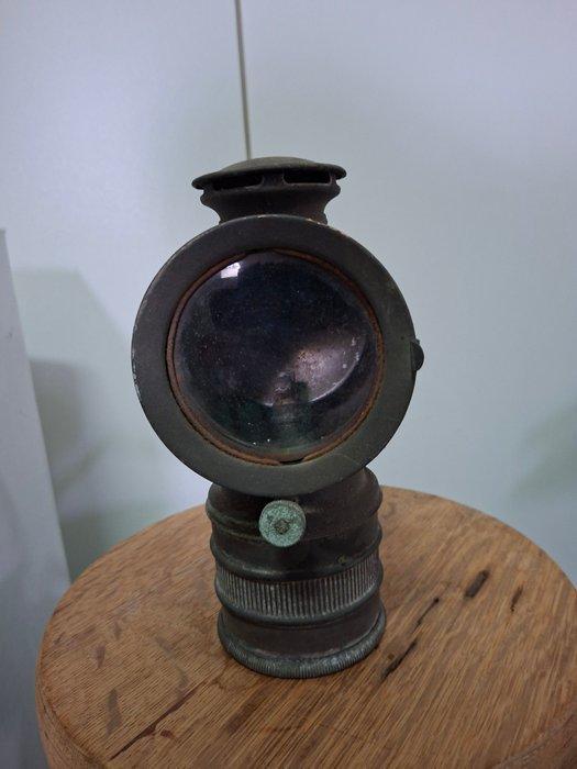 Lamp - Staal - Antieke carbidlamp, Antiek en Kunst, Curiosa en Brocante