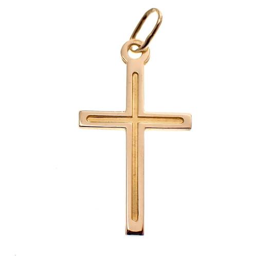Gouden hanger van een kruis (religieus, kettinghanger), Bijoux, Sacs & Beauté, Bracelets à breloques, Enlèvement ou Envoi