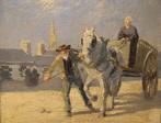Henry Maurice Cahours (1889-1974) - Boeren met paard en