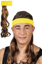 Hoofdband Matje Bruin Haar Zweetband Geel Pruik Mullet Fout, Kleding | Dames, Ophalen of Verzenden, Nieuw