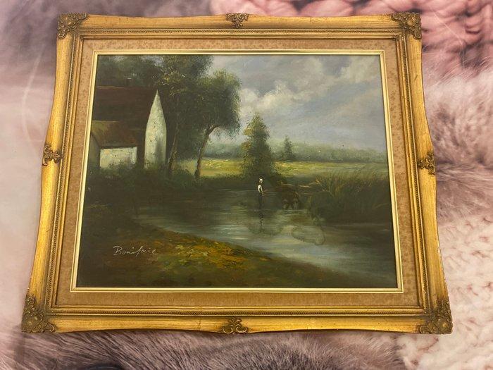 Odile Boniface - Paysage, Antiek en Kunst, Kunst | Schilderijen | Klassiek