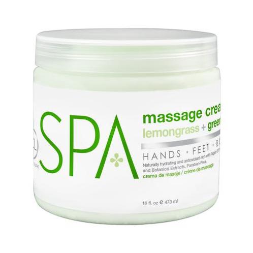 BCL SPA Massage Cream 473ml Lemongrass + Green Tea, Handtassen en Accessoires, Uiterlijk | Lichaamsverzorging, Nieuw, Verzenden