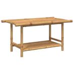 Bamboe Salontafel 90x50 - Retour Deal - Stockopruiming!, Huis en Inrichting, Overige materialen, 50 tot 100 cm, Verzenden, Nieuw
