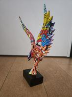 Beeldje - Feniks met graffiti look hars - Hars, Steen